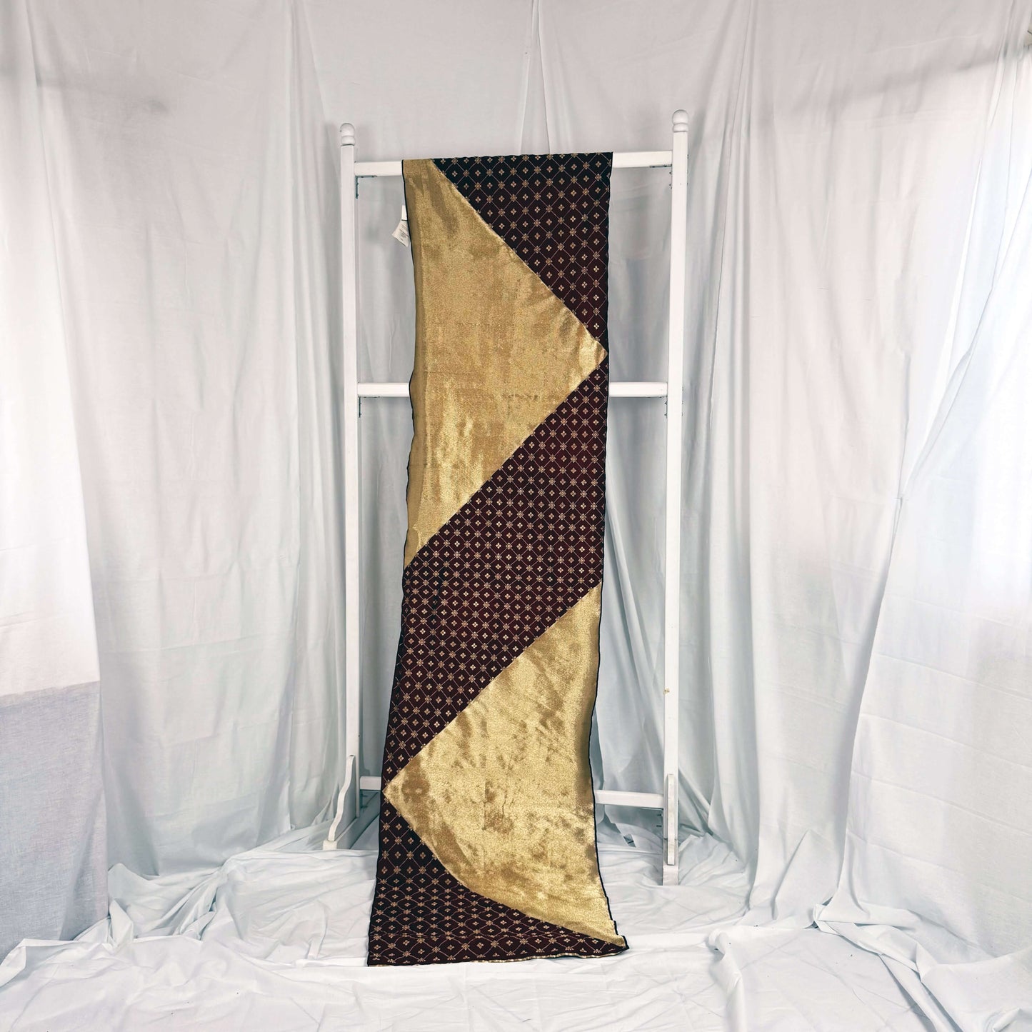 Chronicles handwoven silk songket runner textile