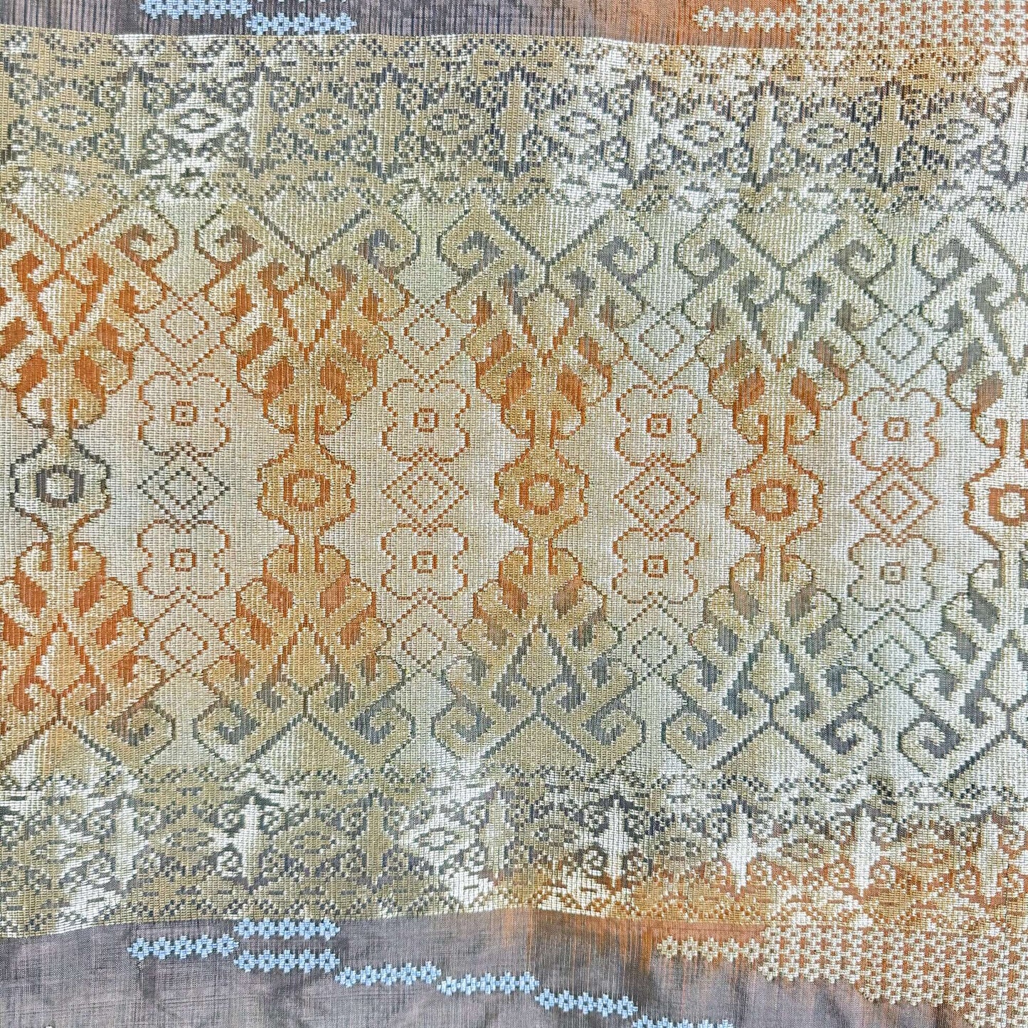 Saribas handwoven silk songket sampin textile