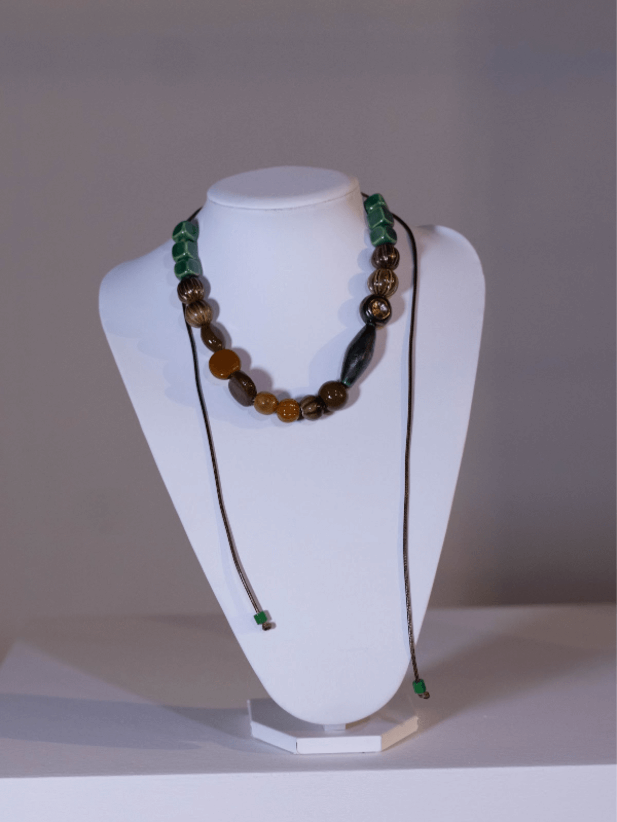 Oran Torun - Heirloom Collection - Handmade Ceramic - Adjustable Unisex Necklace