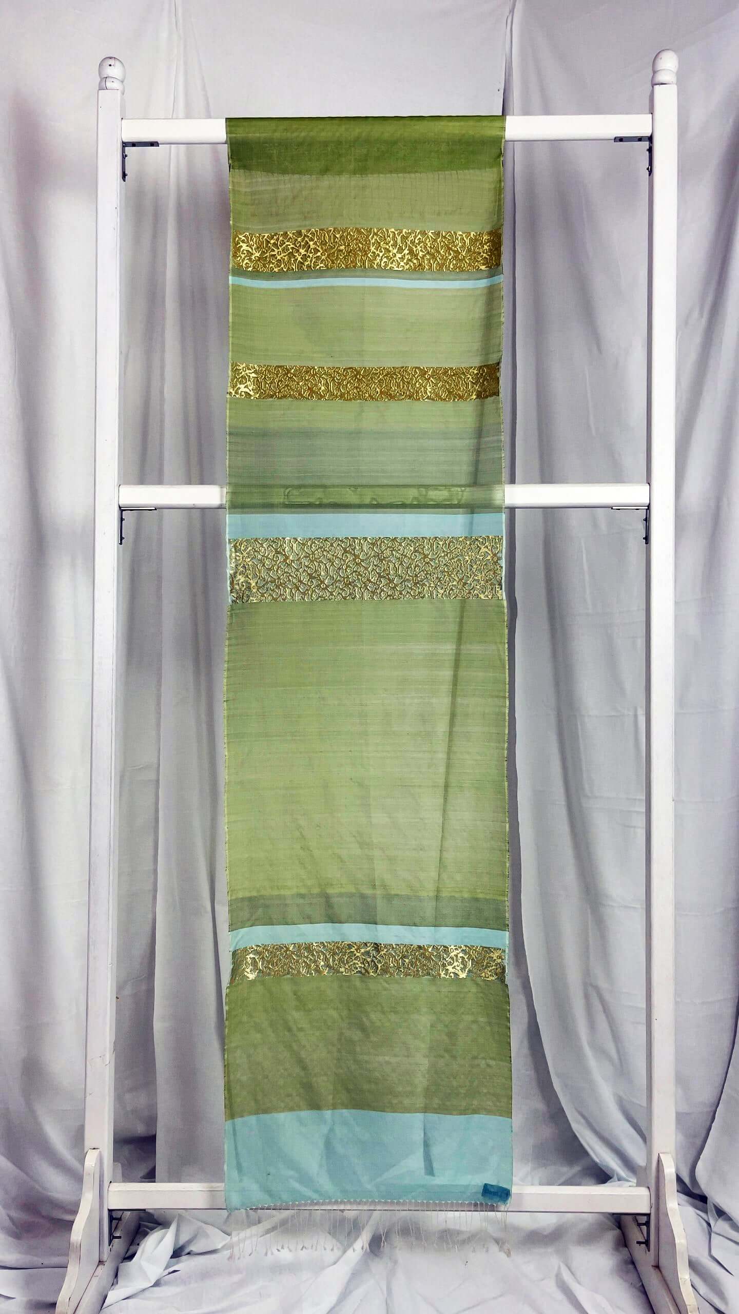 Putri Saribas Limau handwoven silk songket shawl textile