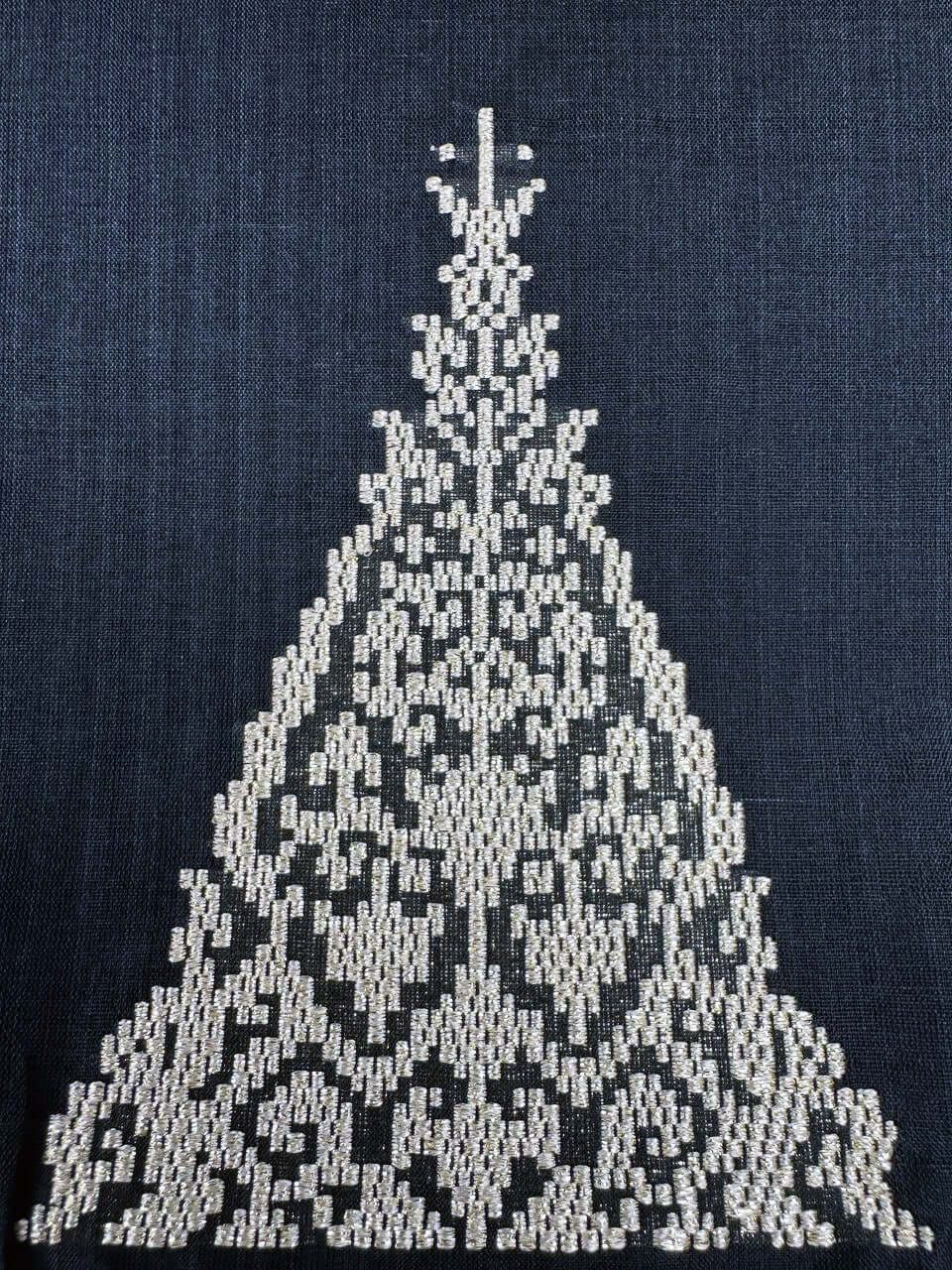 Ranee's Cloth (Black & Gold) handwoven silk organza songket shawl textile