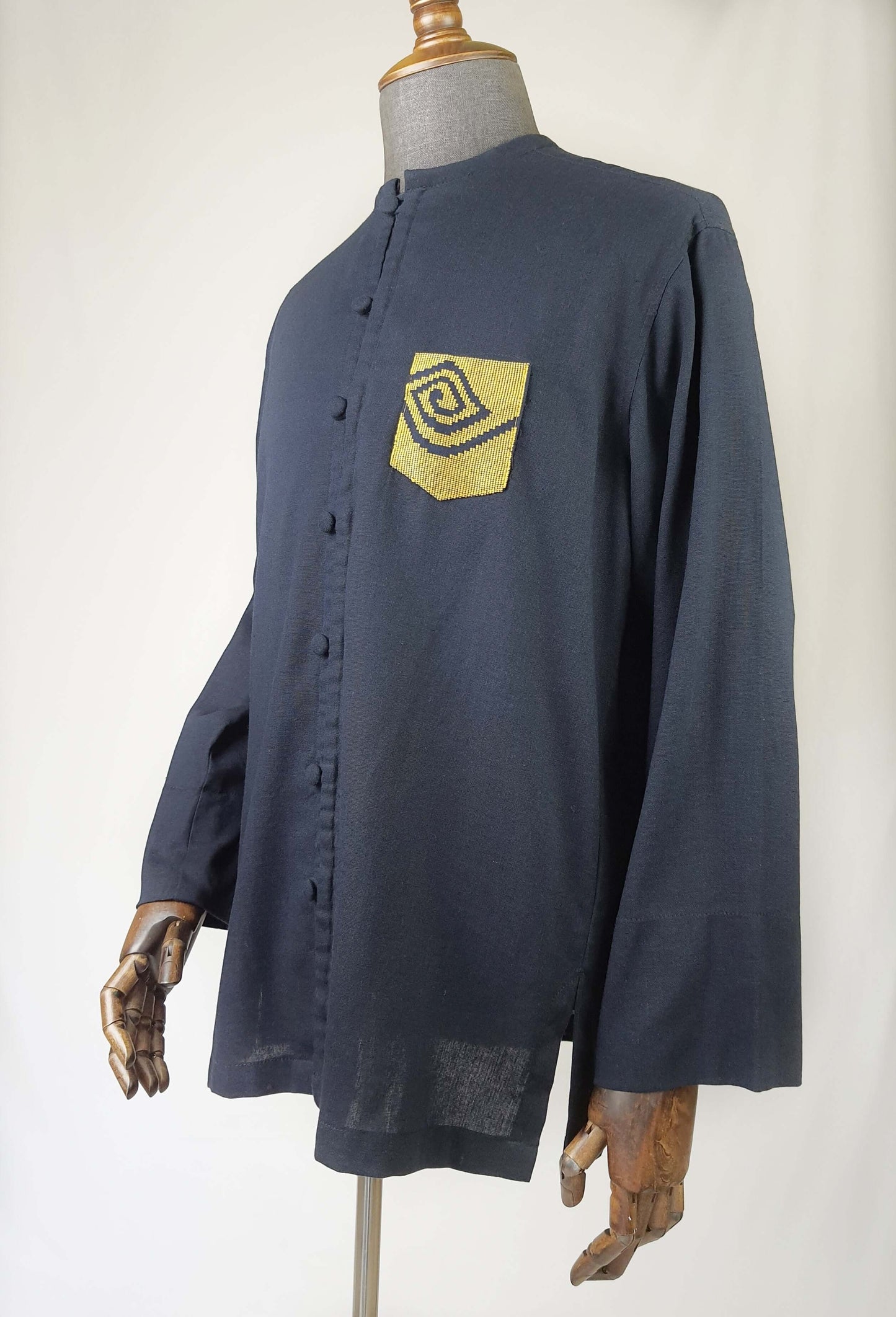 Mega Mendung Mens Linen Shirt
