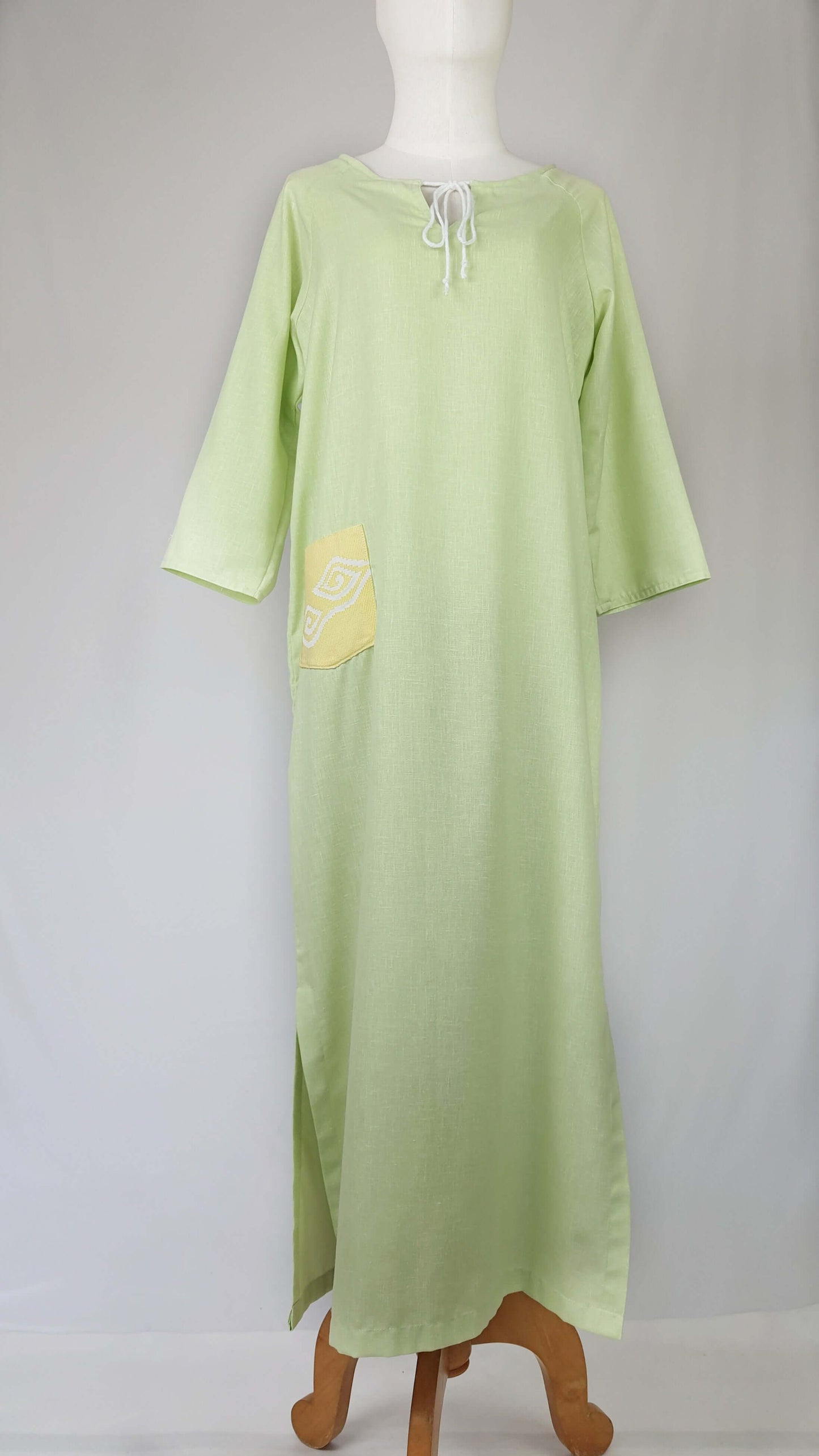 Mega Mendung Kaftan - Lime Green