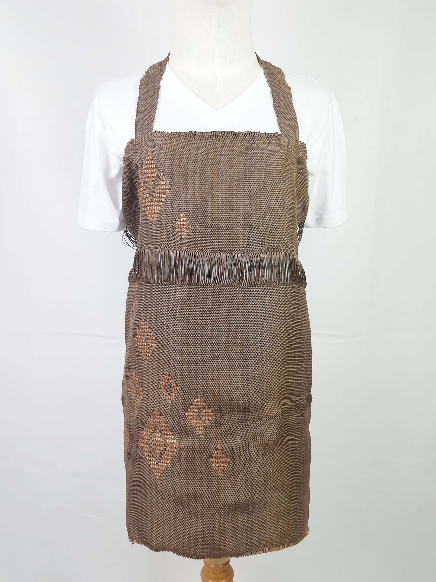 Leatherweave Apron Dress