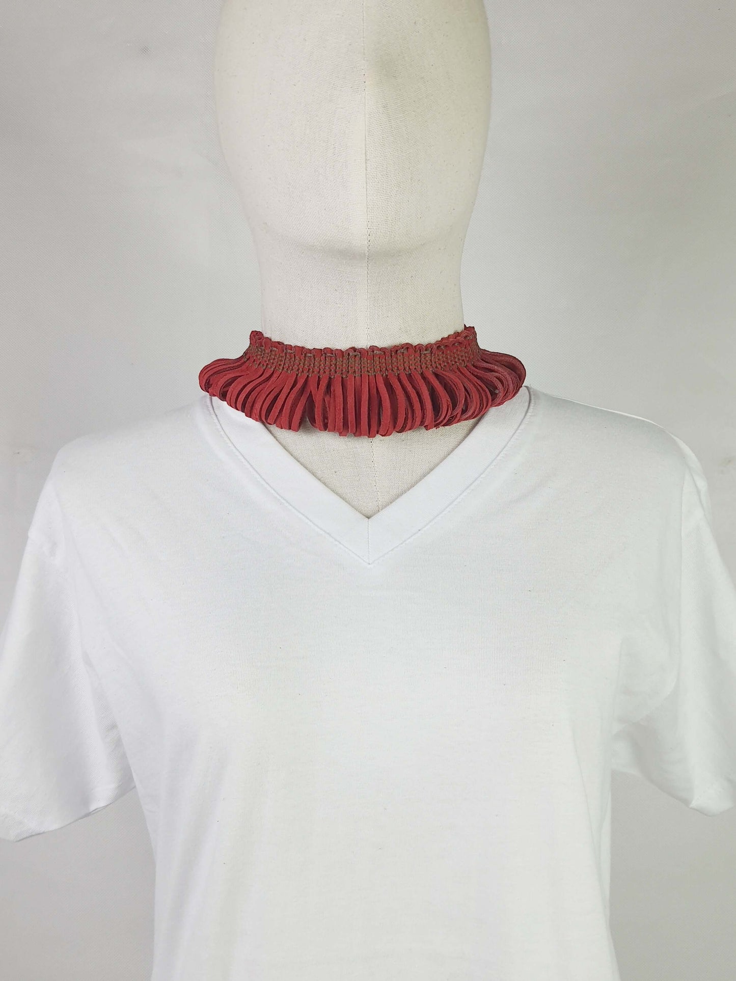 Leatherweave Lantern Choker