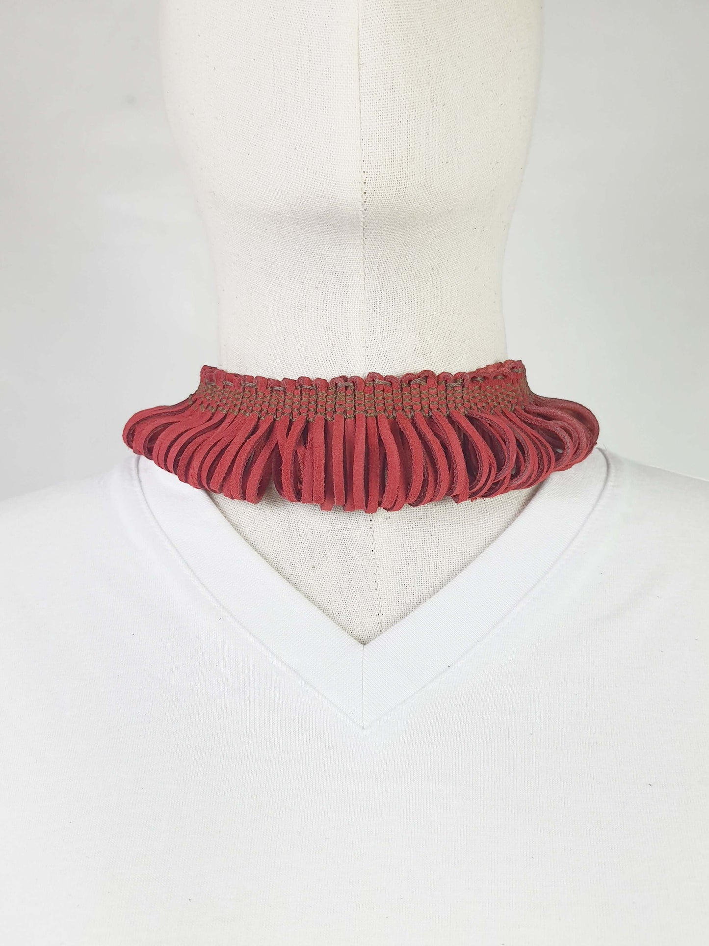 Leatherweave Lantern Choker