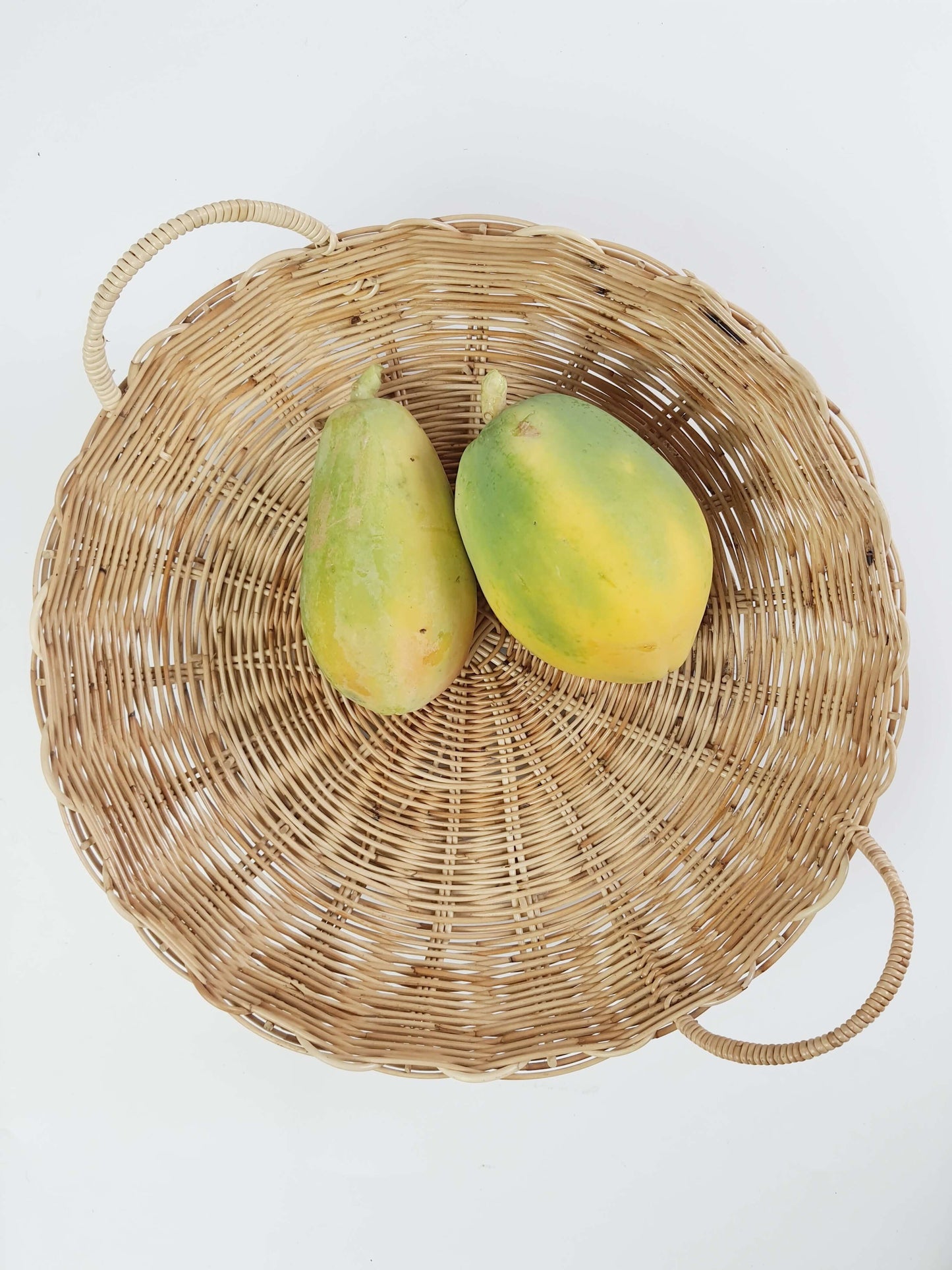 Round Tray Basket with Handles