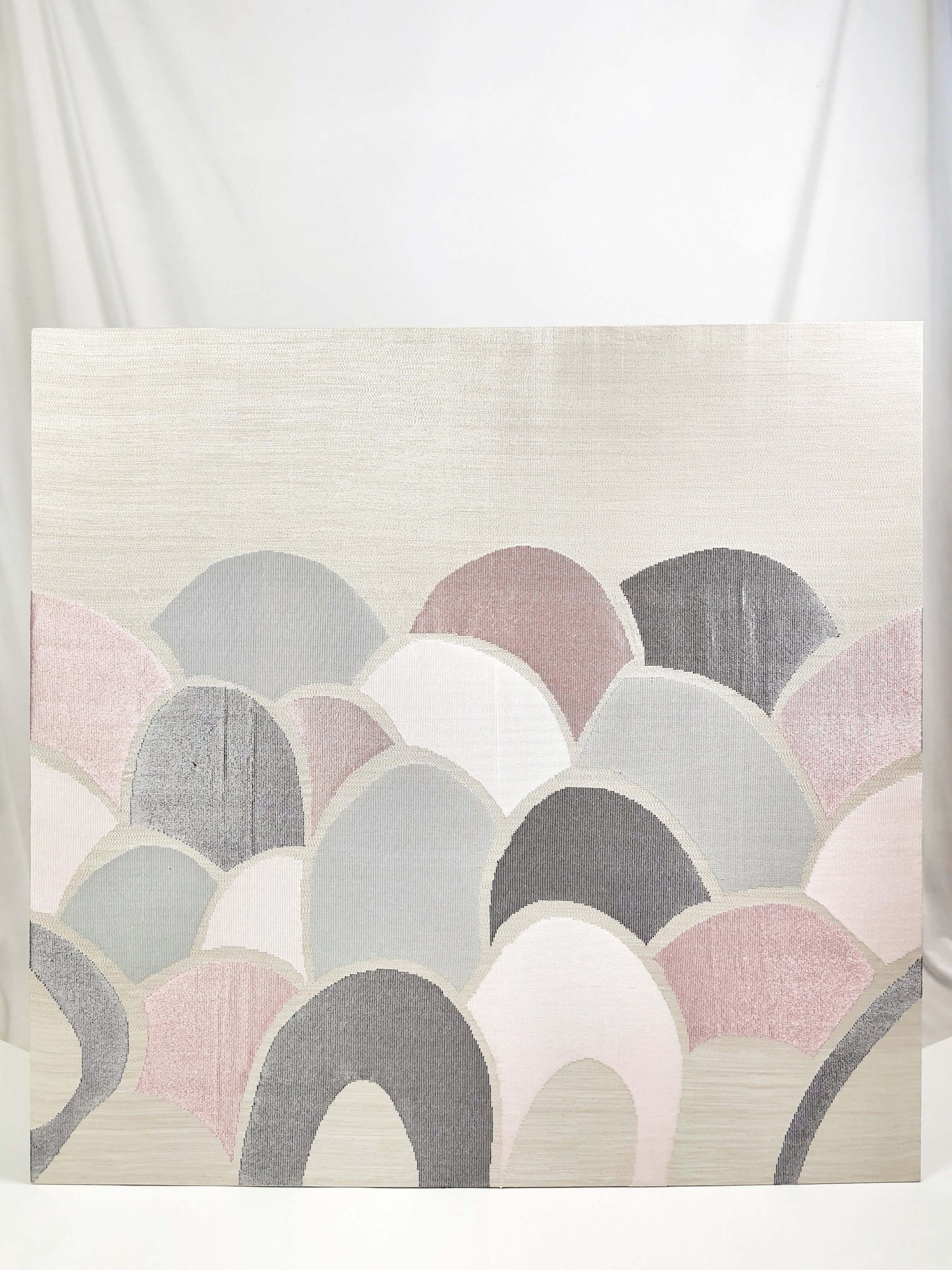 SONGKET Wall Art : Grey + Pink