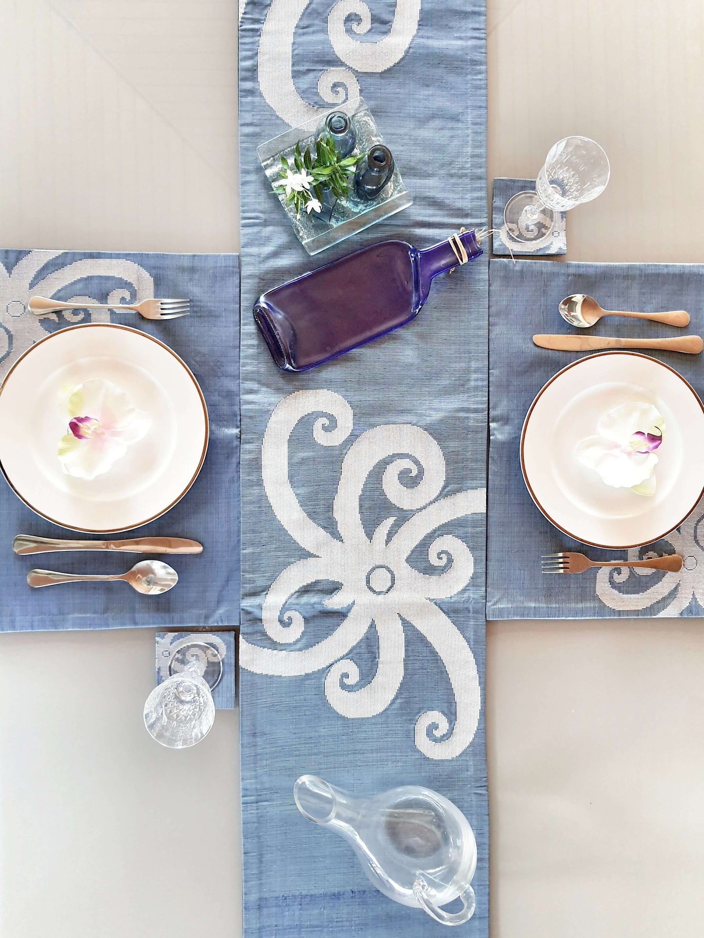 SONGKET Iban Motif Silk Dining set