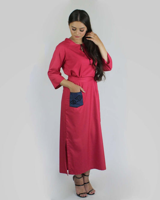 Mega Mendung Kaftan - Red