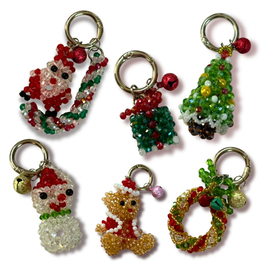 Beaded Christmas Charms