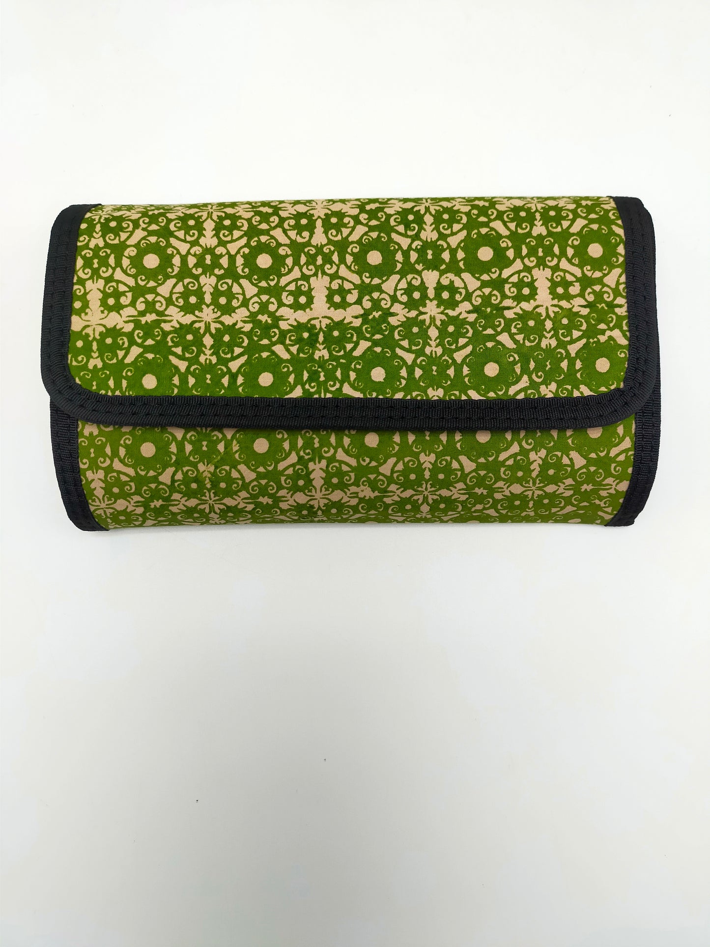 Batik Linut Currency Holder in Dark Green