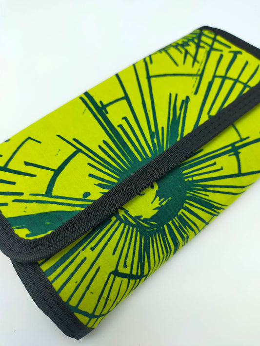 Batik Linut Currency Holder in Bright Green