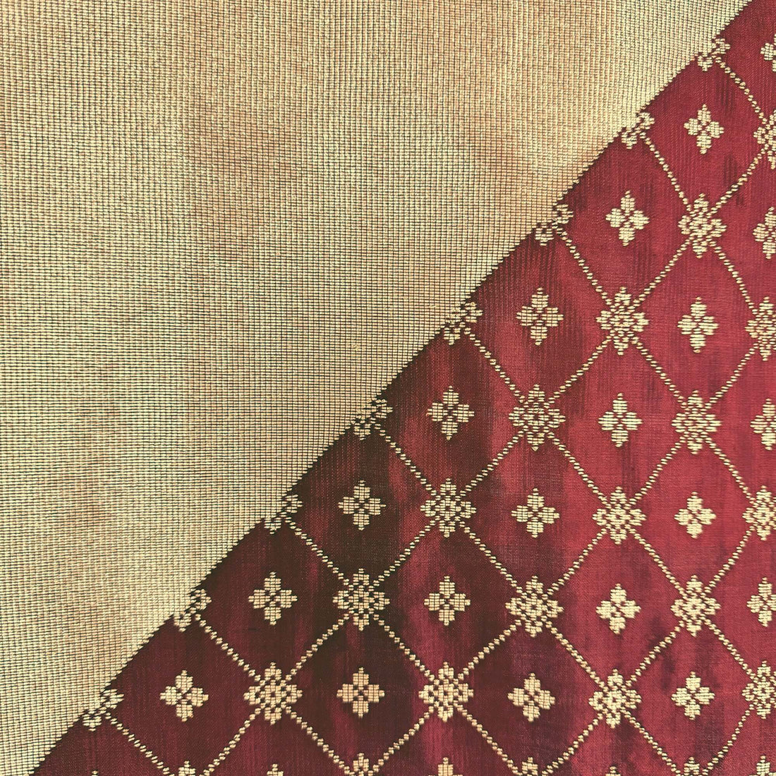 Chronicles handwoven silk songket runner textile