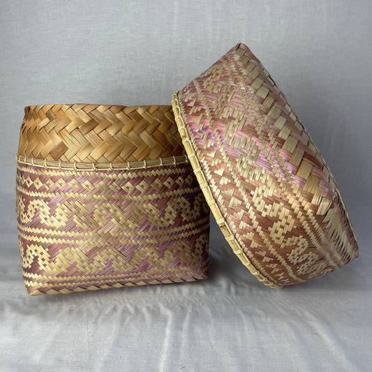 BAMBOO WEAVED BOX, LA 150524 X OU 014