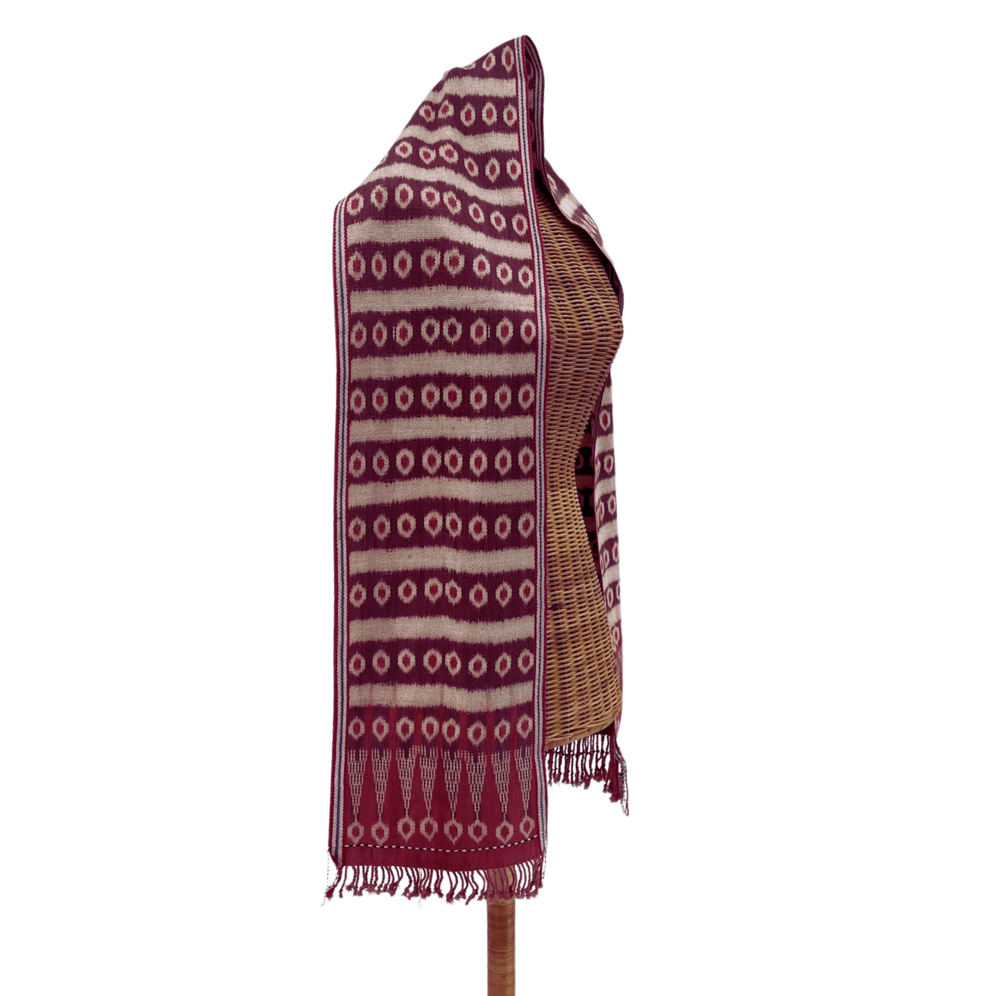 Pua Kumbu : Mata Burung Puna Handwoven Shawl #229