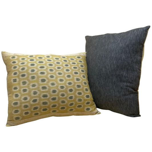 Pua Kumbu Cushion Cover in Akar Penawar Landak (Yellow)