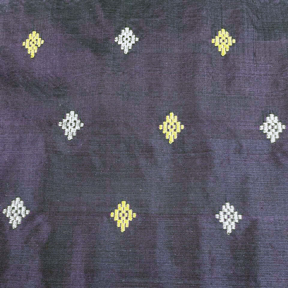 Indera Kayangan (Purple) handwoven silk songket shawl textile