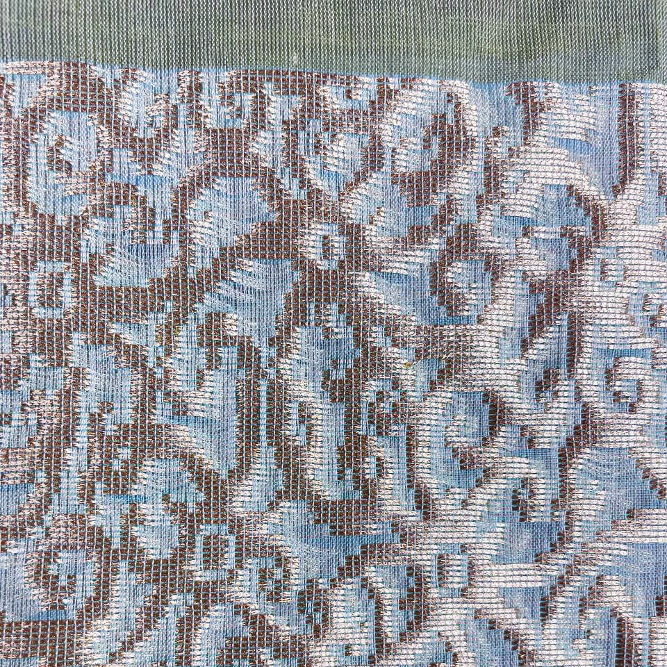 Putri Saribas Limau handwoven silk songket shawl textile
