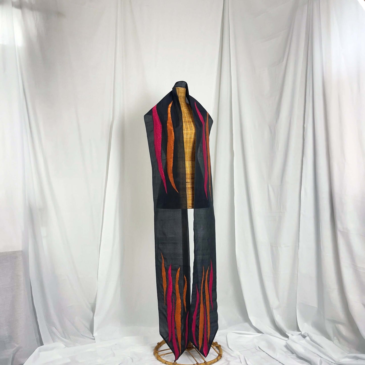 Selampai Jambu handwoven silk songket shawl textile