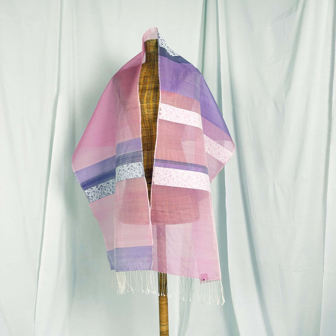 Putri Saribas Manggis handwoven silk songket shawl textile