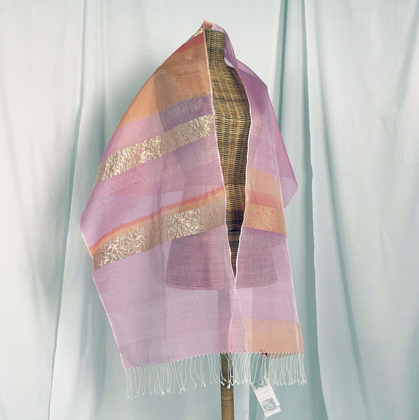 Putri Saribas Bandung handwoven silk songket shawl textile