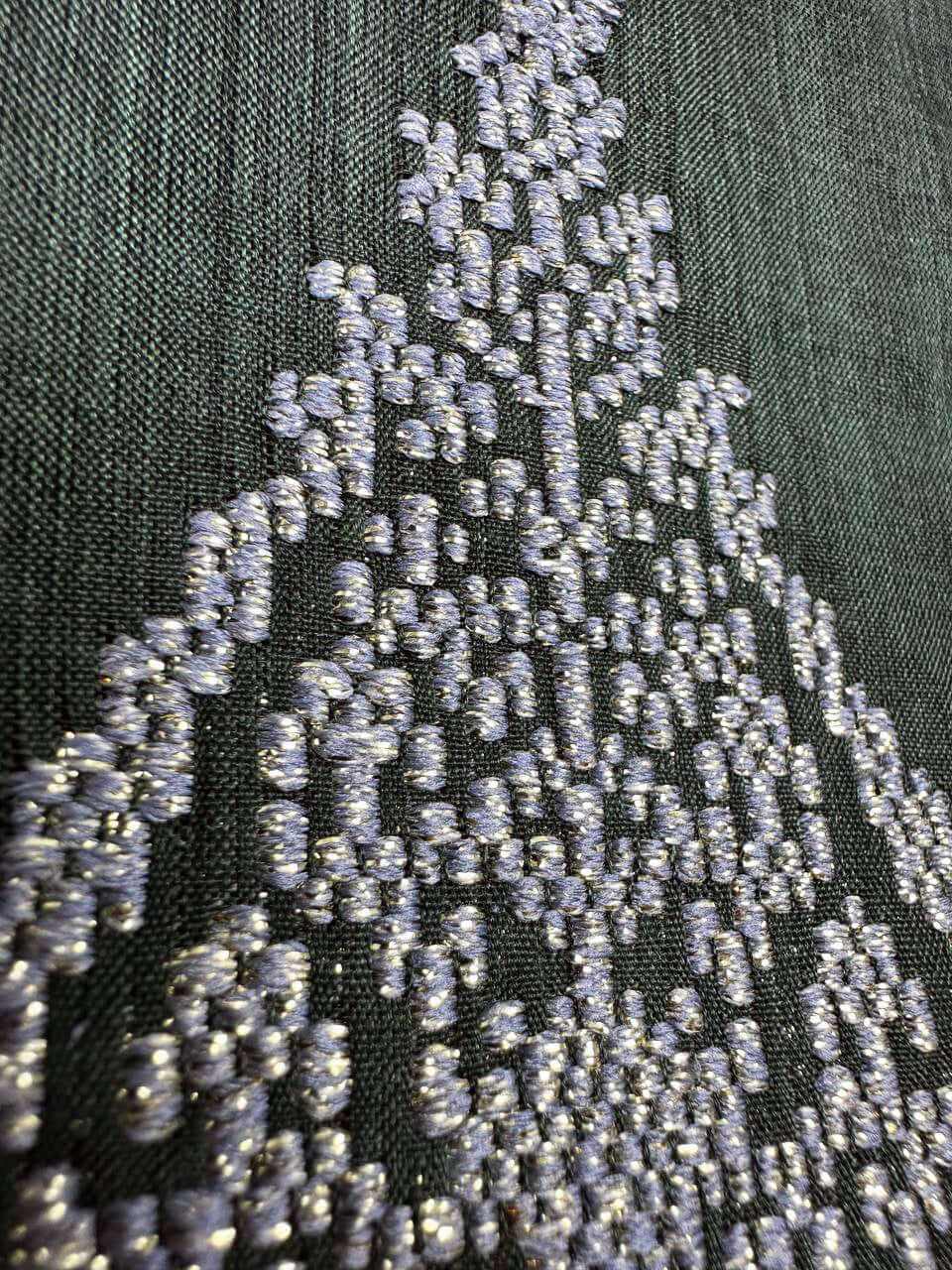 Ranee's Cloth (Black) handwoven silk organza songket shawl textile