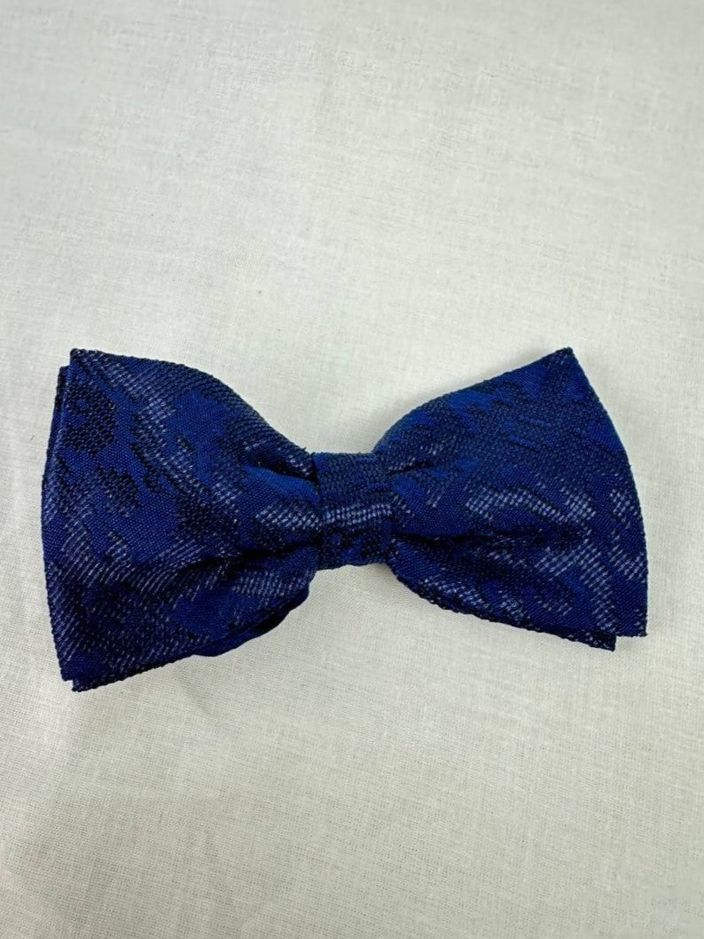 BANGSAWAN SARIBAS Songket Bowtie in Navy #100