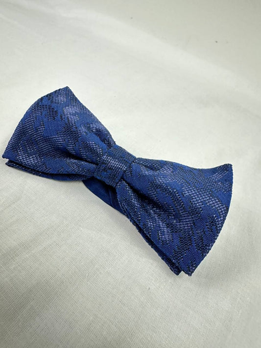 BANGSAWAN SARIBAS Songket Bowtie in Navy #100