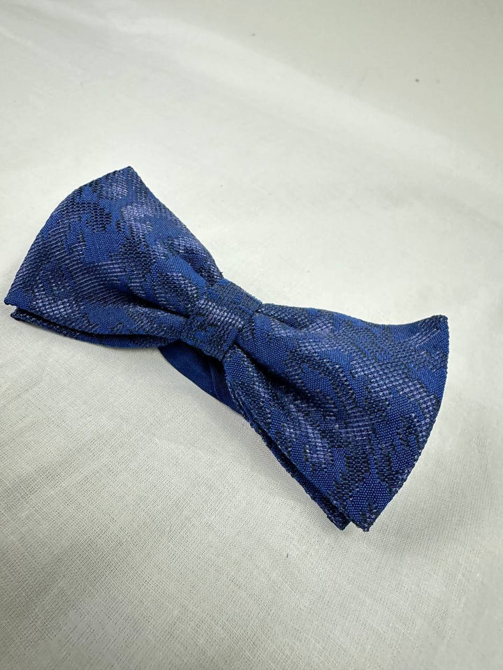 BANGSAWAN SARIBAS Songket Bowtie in Navy #100