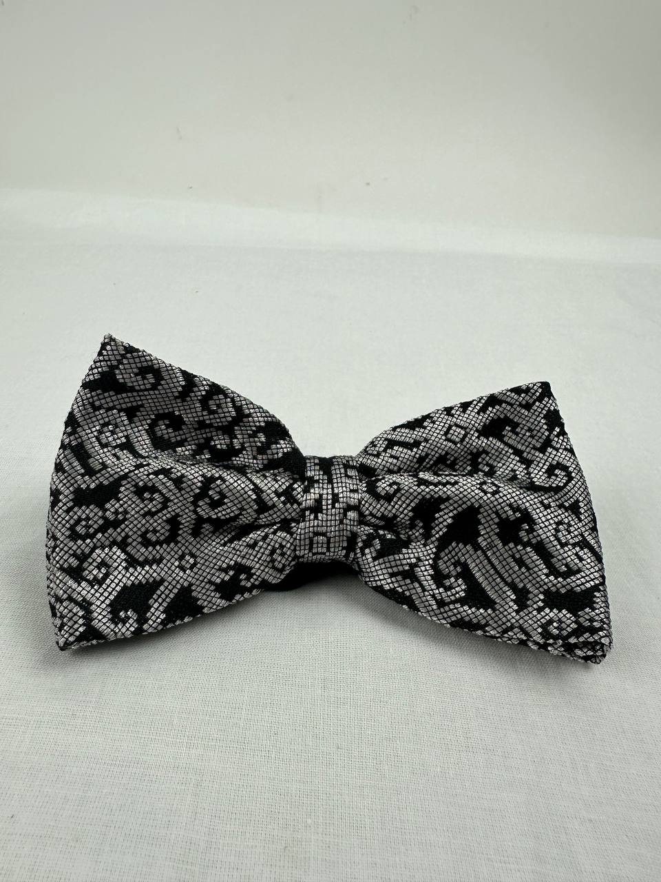 BANGSAWAN SARIBAS Songket Bowtie in Antique Silver #104