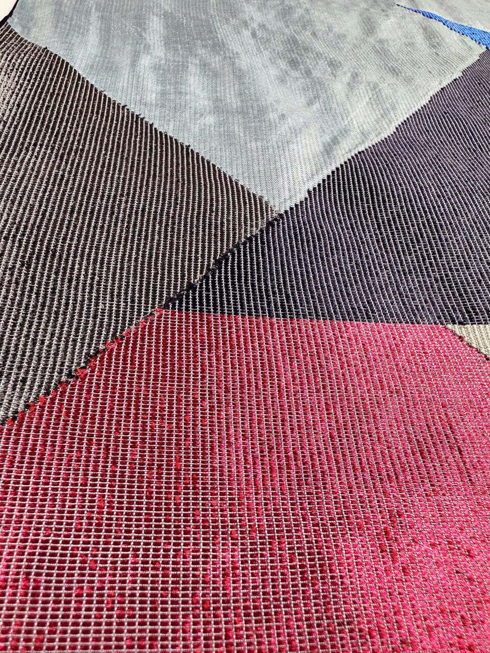 Luminesque Angelite handwoven silk songket shawl textile
