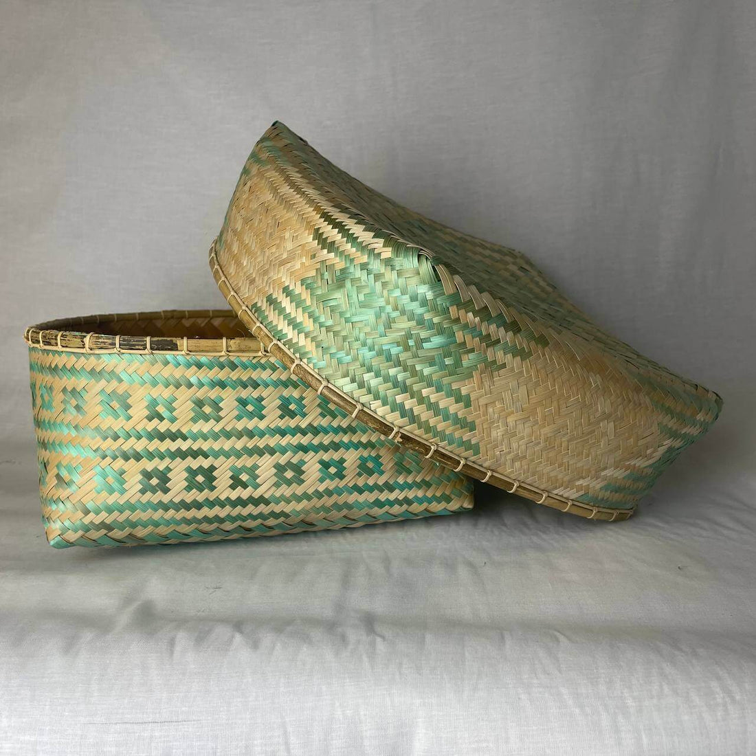 Bamboo Weaved Box #195, LA 150524 X RN 007