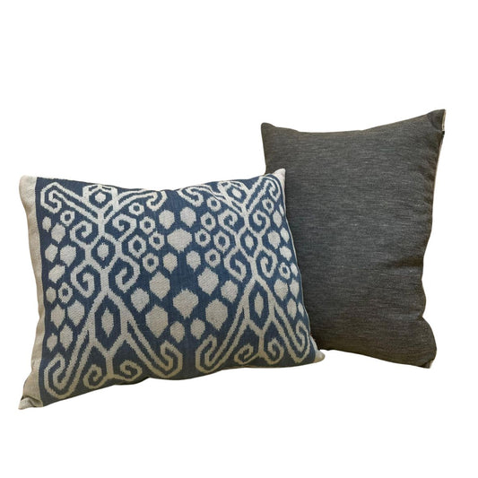 Pua Kumbu Cushion Cover in Tarum (Indigo)