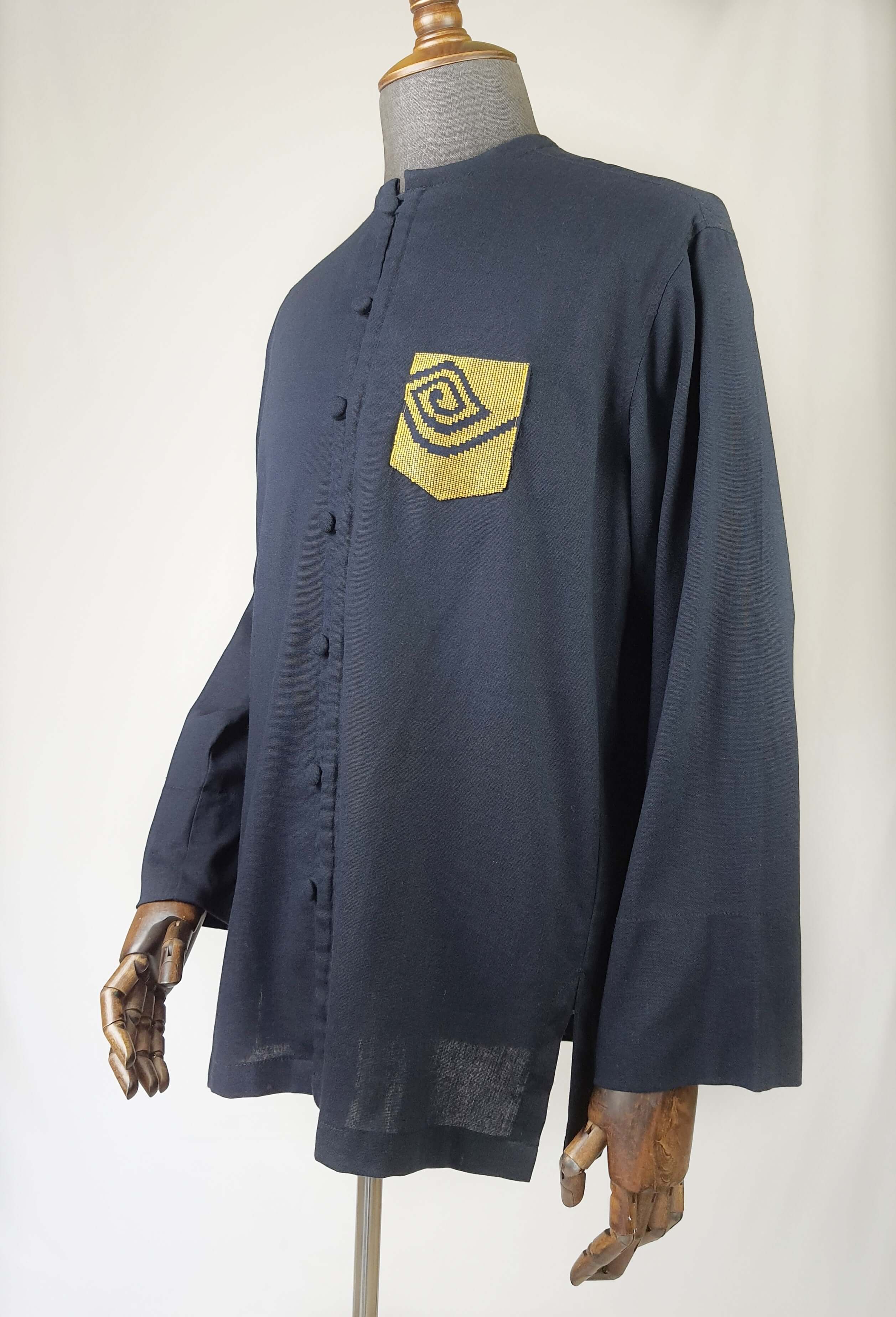 Mega Mendung Mens Linen Shirt