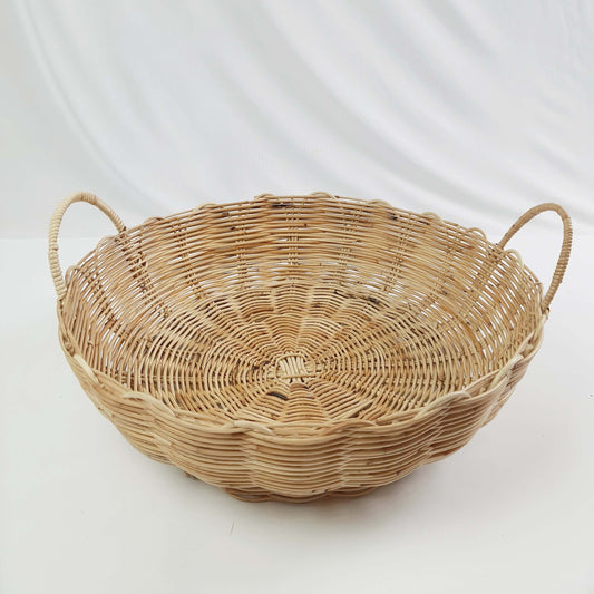 Round Tray Basket with Handles