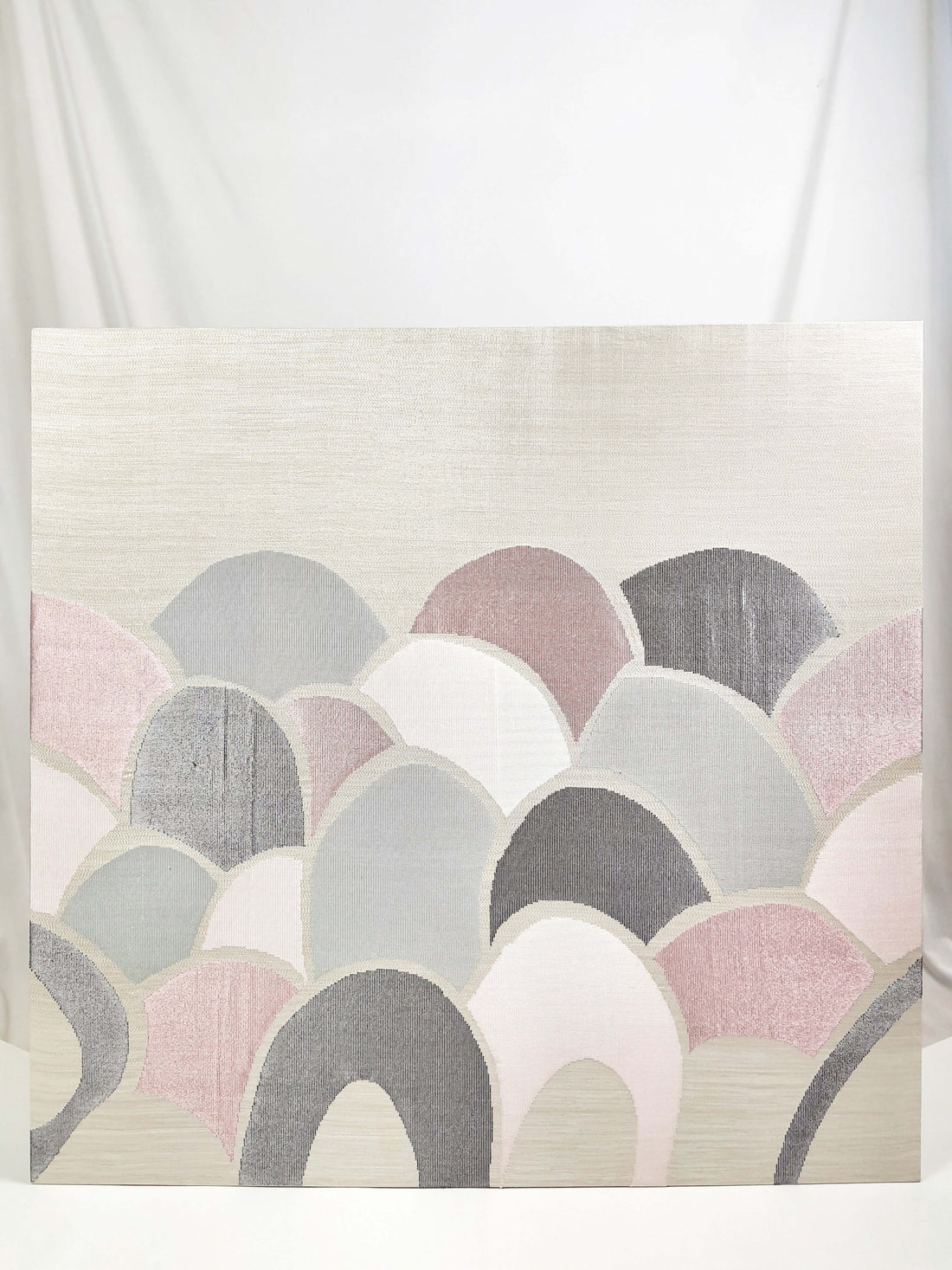 SONGKET Wall Art : Grey + Pink