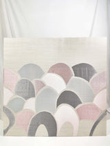 SONGKET Wall Art : Grey + Pink